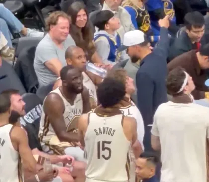 开云体育官网-美媒晒照：暂停期间库里正在指导追梦，他已进入执教模式